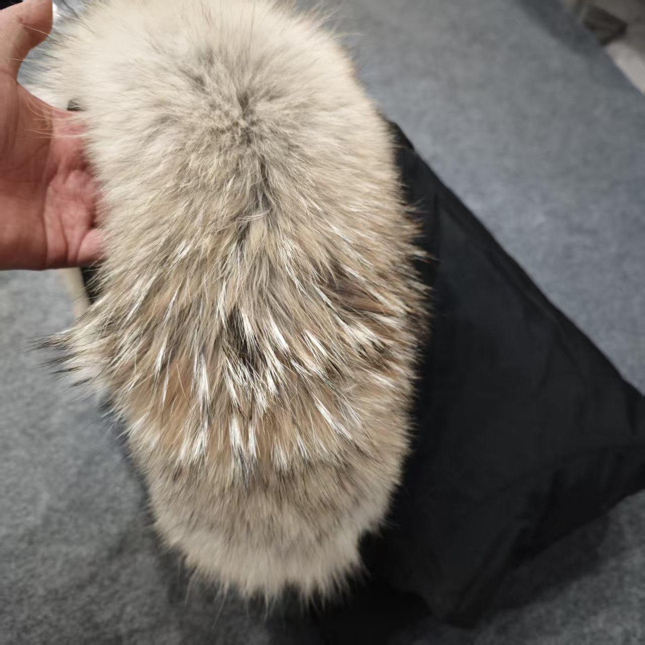 大鹅毛领单卖郊狼毛领派克服配件