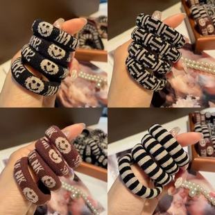 2025冬新款文艺风格粗款发圈扎带扎发加厚不伤法马尾头绳