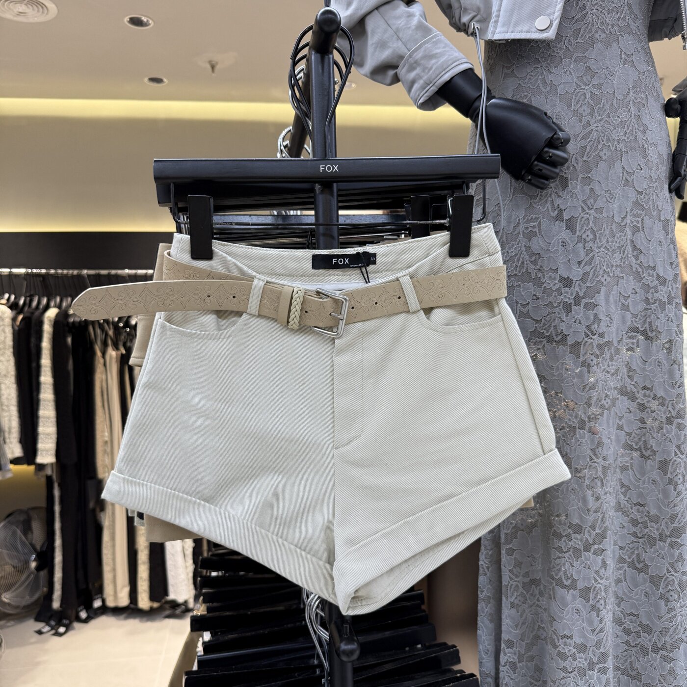 十三行现货2026春季新款韩版A字阔腿高腰卷边牛仔短裤k26007w134