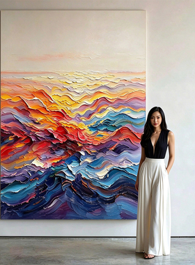 绯绽现代抽象高级感客厅装饰画