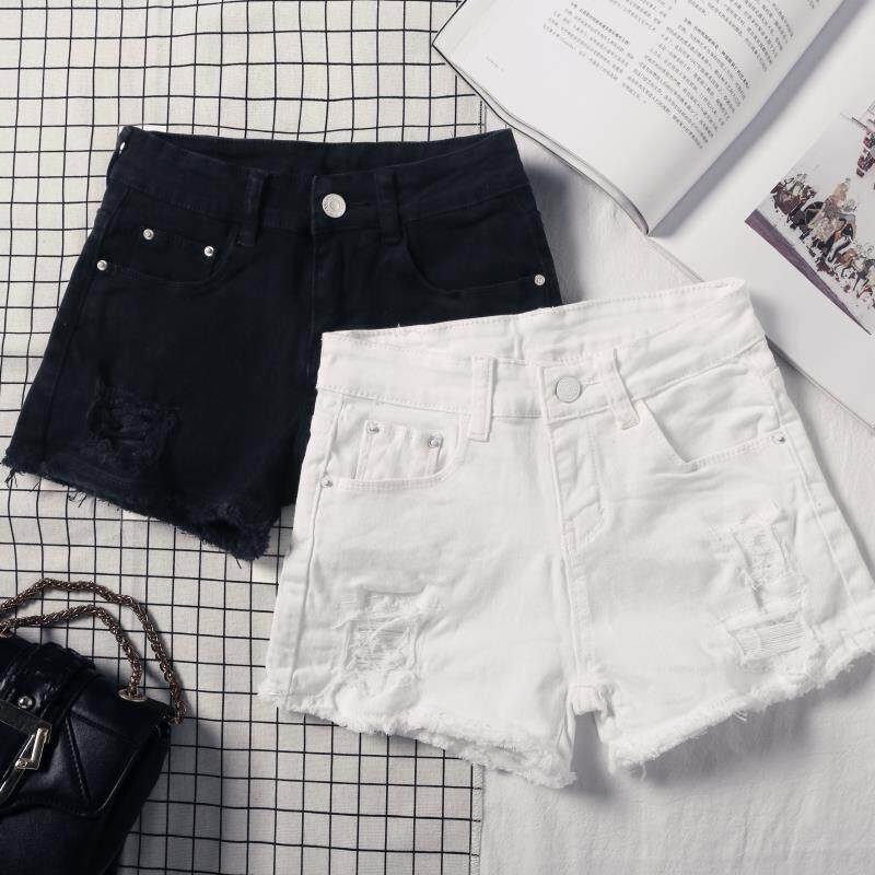 Low-waisted cowboy shorts Flash 2019 Korean Edition black Show thin Versatile Self cultivation hole white new pattern Hot pantsin the Women's clothing/Boutique , Jeans  category - from Buy2taobao.com to provide professional Taobao agent buy service