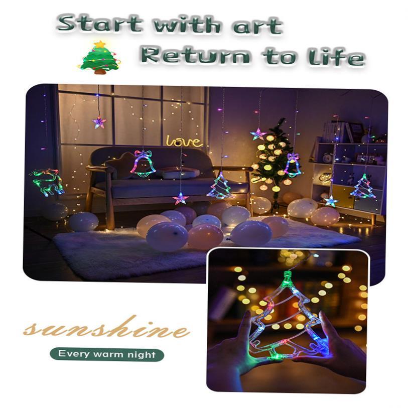 220V EU/110V US LED Christmas Lights Star Lamp Fairy Curtain