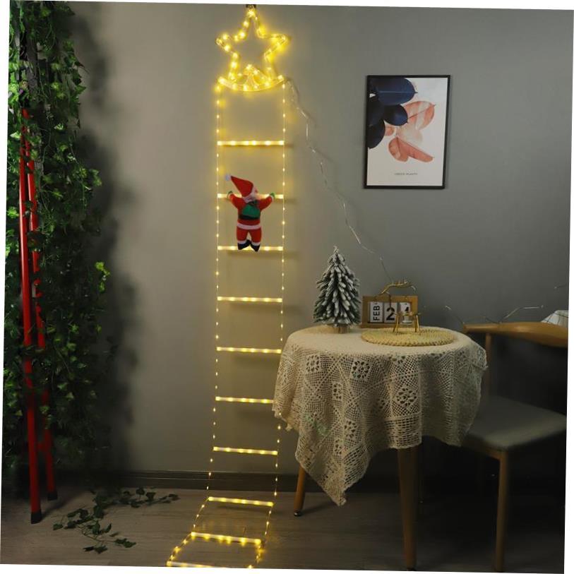 Christmas Ladder light Star staircase light LED light string