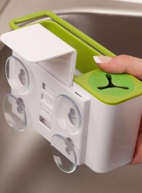 Kitchen Organizer Rack Soap Sponge Brush Holder Sink Caddy C