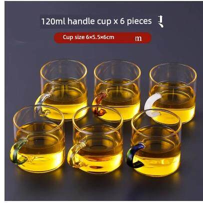 Teacup glass with a small cup of tea Kung Fu teacup Home set