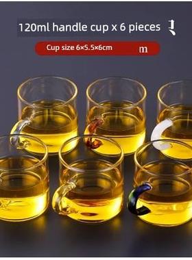 Teacup glass with a small cup of tea Kung Fu teacup Home set