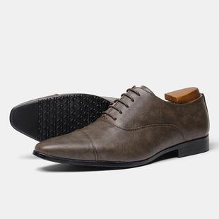 Men brush color business shoes comfortable dress shoes 男鞋