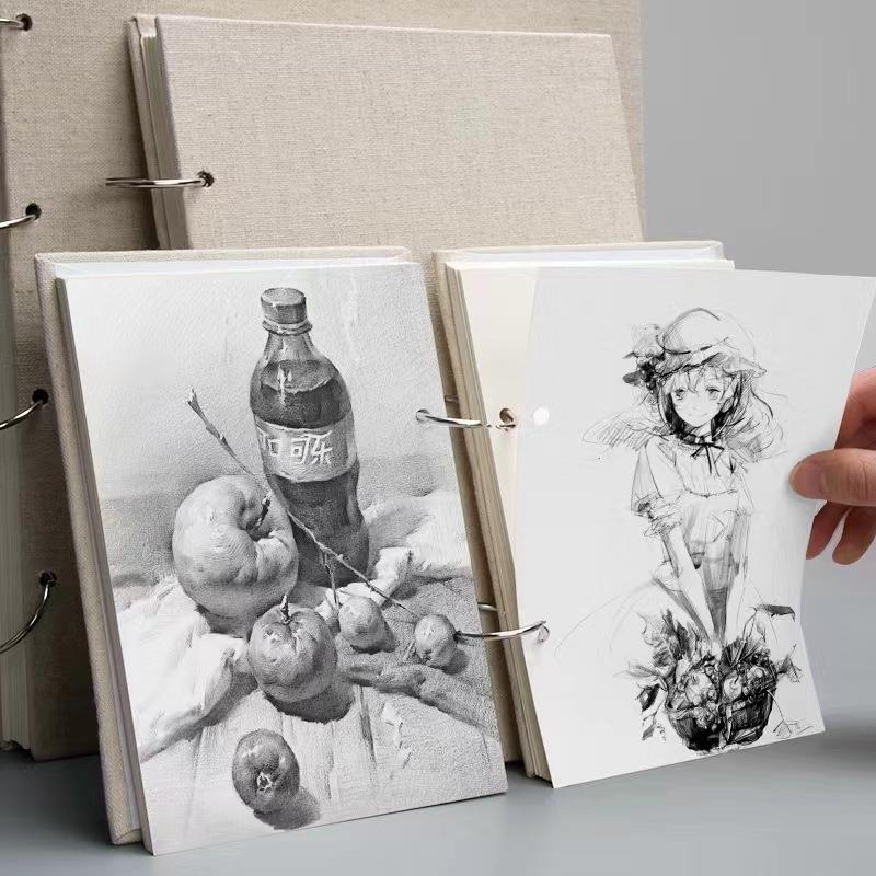 a3 sketchbook素描本活页麻面 loose leaf sketch book本绘画