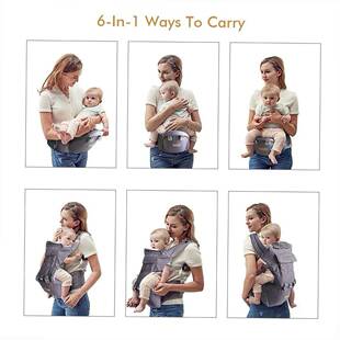 Ergonomic Baby Carrier Wrap Newborn to Toddler,Hip Seat Lumb