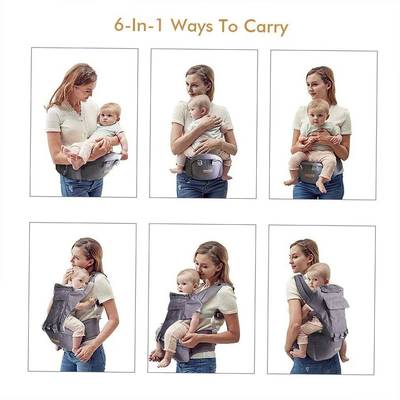 Ergonomic Baby Carrier Wrap Newborn to Toddler,Hip Seat Lumb