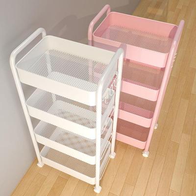 Kitchen storage rack bathroom Shelf Trolley iron shelves