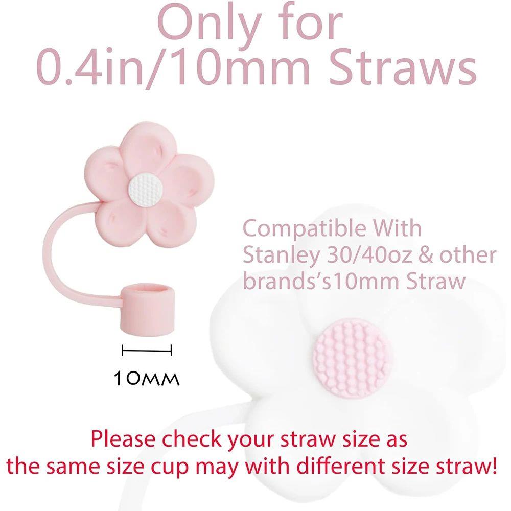 Straw Cover for Stanley Cup,Cute Straw Topper Compatible wit
