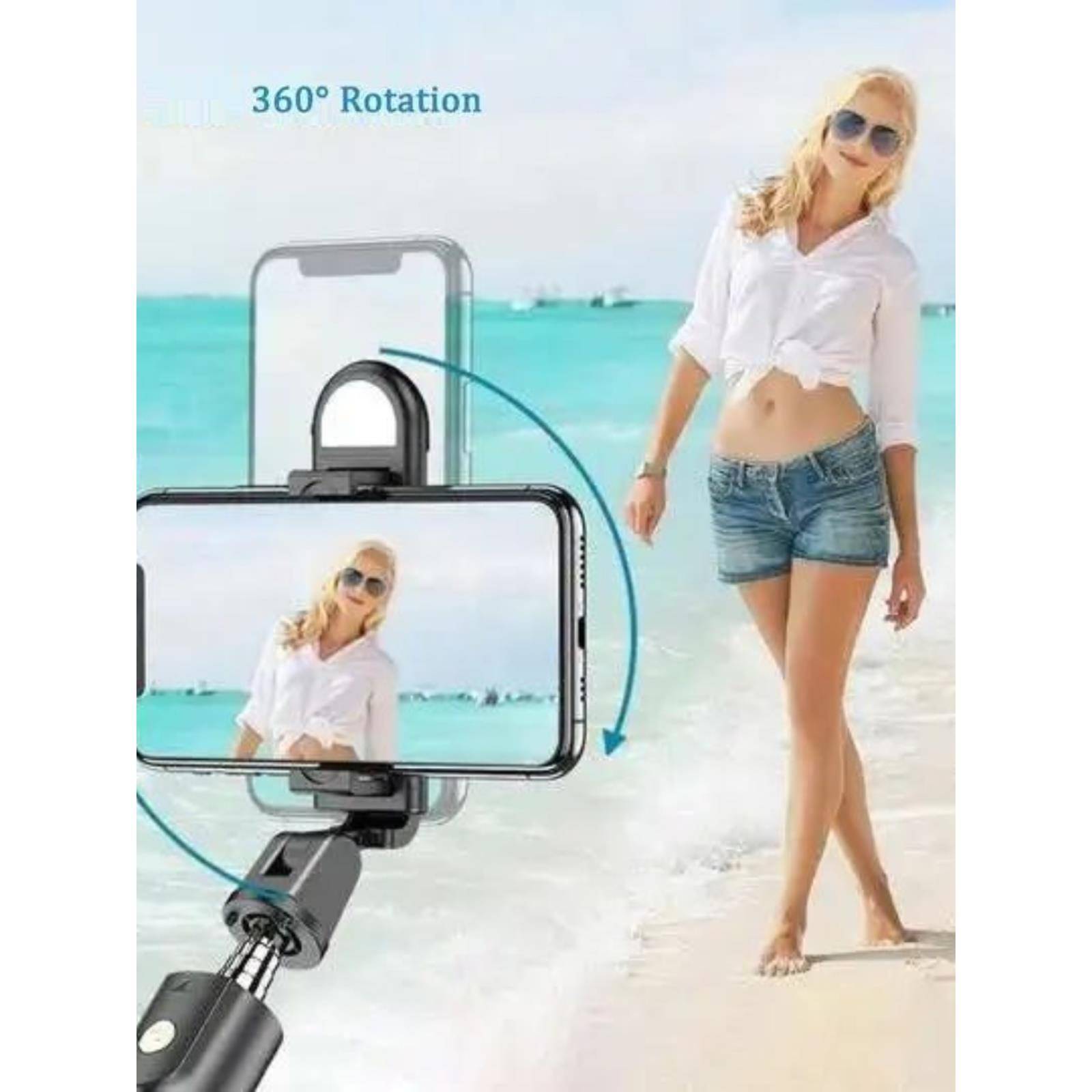 6 In 1 Wireless Bluetooth Selfie Stick Tripod Mobile Phone0