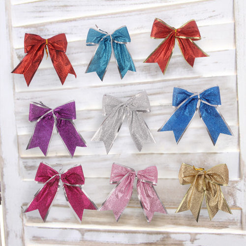 13cm Full Onion Powder Christmas Bow Christmas Tree Decorati