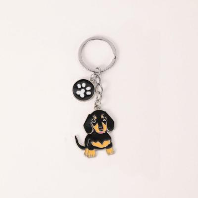 Dachshund Dog Keychn 腊肠犬钥匙扣宠物狗挂件钥匙圈饰品