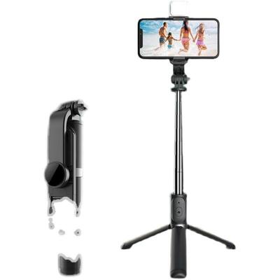 Selfie stick wireless remote Bluetooth tripod LED light自拍