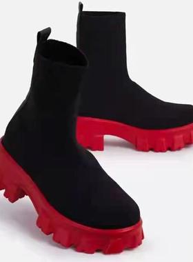 Women Boots White Platform Boots For Winter Autumn Botas Fem