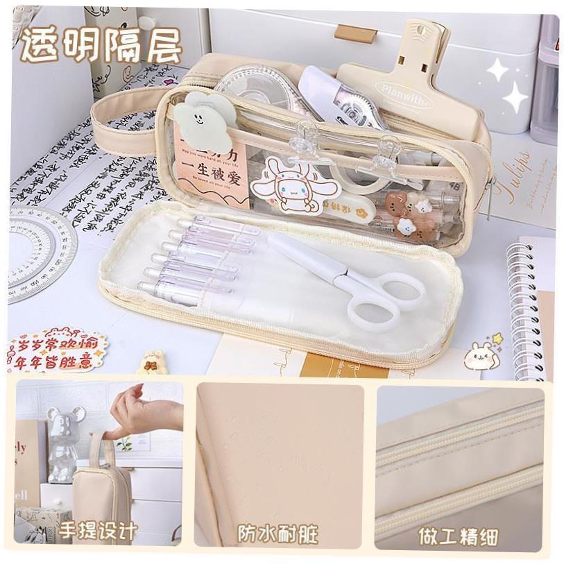 Korea Cute Pencil Cases for Girls Pencilcase Waterproof Canv