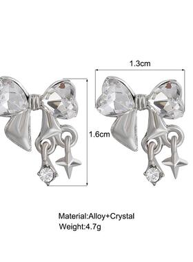 girl Bow knot Earrings Women Earring 轻奢高级感耳环耳饰女