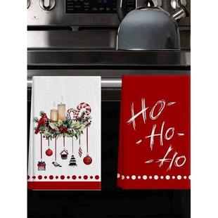 2pcs Christmas Kitchen Towels Hand Towels Dish Towels