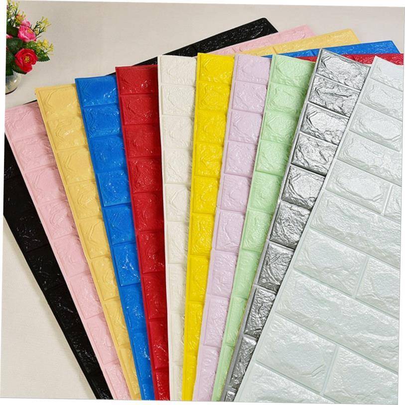3D Wall Stickers Self Adhesive Foam Brick Room Decor DIY