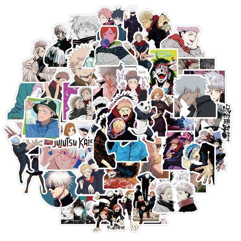 50 Pcs Jujutsu Kaisen Anime Stickers Gojo Satoru Sticker