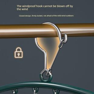 Laundry Socks Drying Rack With 10 Clips Clothes Bras Hanger