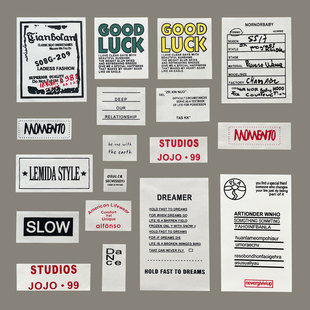 新款时尚衣服补丁贴白色方形百搭羽绒破洞修补装饰贴衣服DIY布标