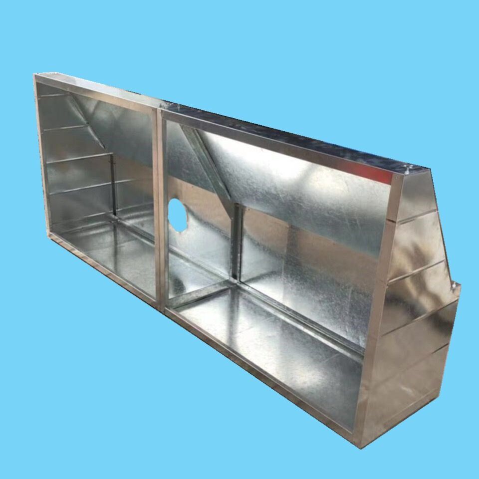 镀锌白铁皮厨房排油烟罩工厂排烟吸尘罩工业除尘罩商用不锈钢排烟