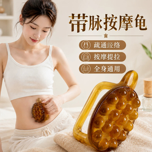 按摩乌龟经络刷点穴拨筋棒疏通肩颈椎腰背全身通用板工具刮痧神器