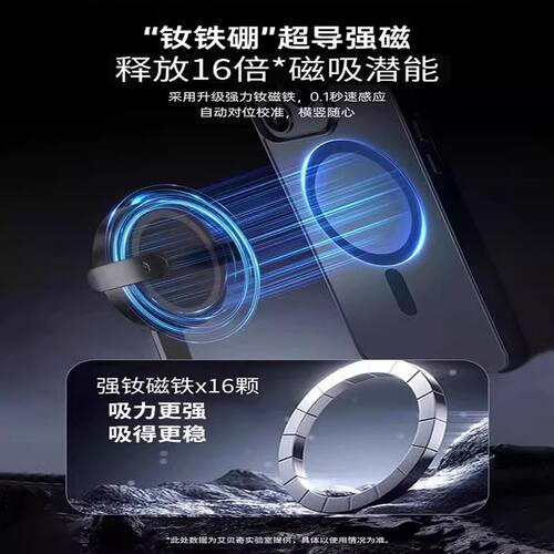 手机磁吸挂脖子式支架钓鱼运动第一人称视角固定胸前拍摄防抖设备