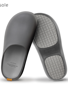 日本FRONTIERbi×sole厨师底防水防滑款情侣男女EVA厨师鞋休闲鞋