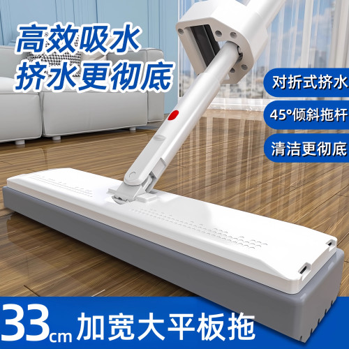 海绵拖把家用一拖净客厅厨卫2025新款干湿两用胶棉免手洗吸水拖布