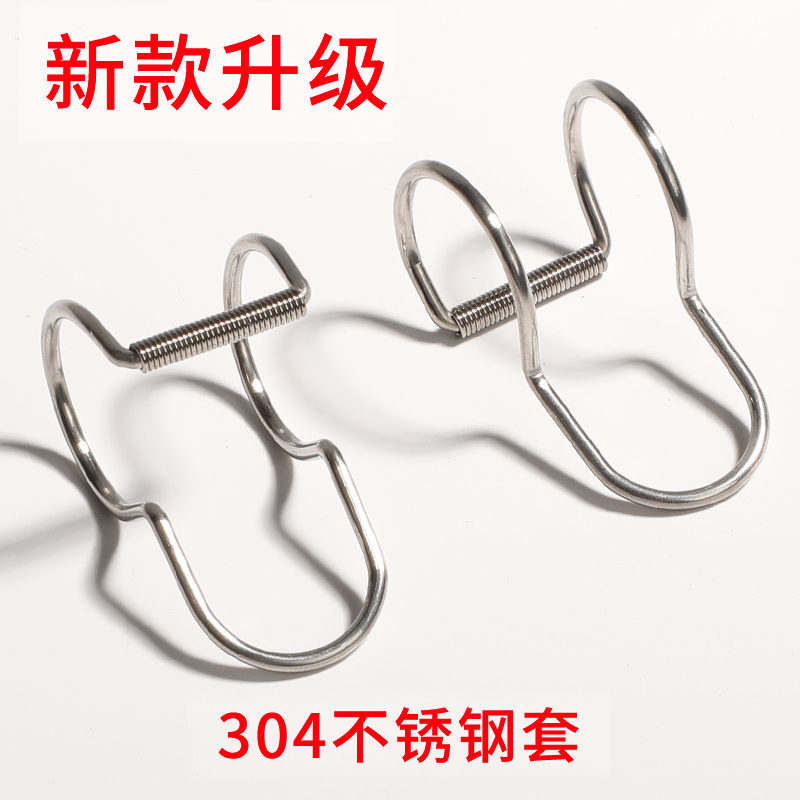 304不锈钢防风钩圆管固定卡扣室外阳台防滑防吹落晒衣服固定挂钩