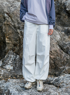 Mountainvalley2024秋装宽松直筒全棉工装裤束脚伞兵裤休闲裤男女