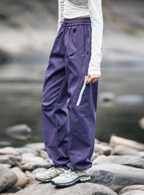 MountainValley户外徒步登山三防软壳冲锋裤直筒工装裤休闲裤男女