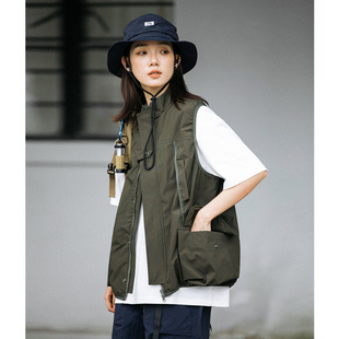 男女钓鱼马夹 马甲 Mountain valley24SS户外露营徒步口袋防水工装