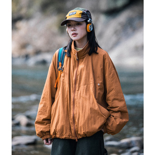 MountainValley户外山系防水隐藏连帽加绒冲锋衣男女宽松夹克外套