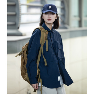 男女宽松机能衬衣 衬衫 Mountainvalley23SS日系户外多口袋工装 长袖