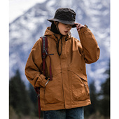Mountain valley山系户外连帽工装 外套男女宽松情侣登山服夹克