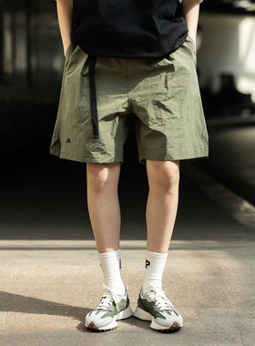 Mountain valley23SS山系户外防泼水速干刺绣工装五分裤 短裤男女