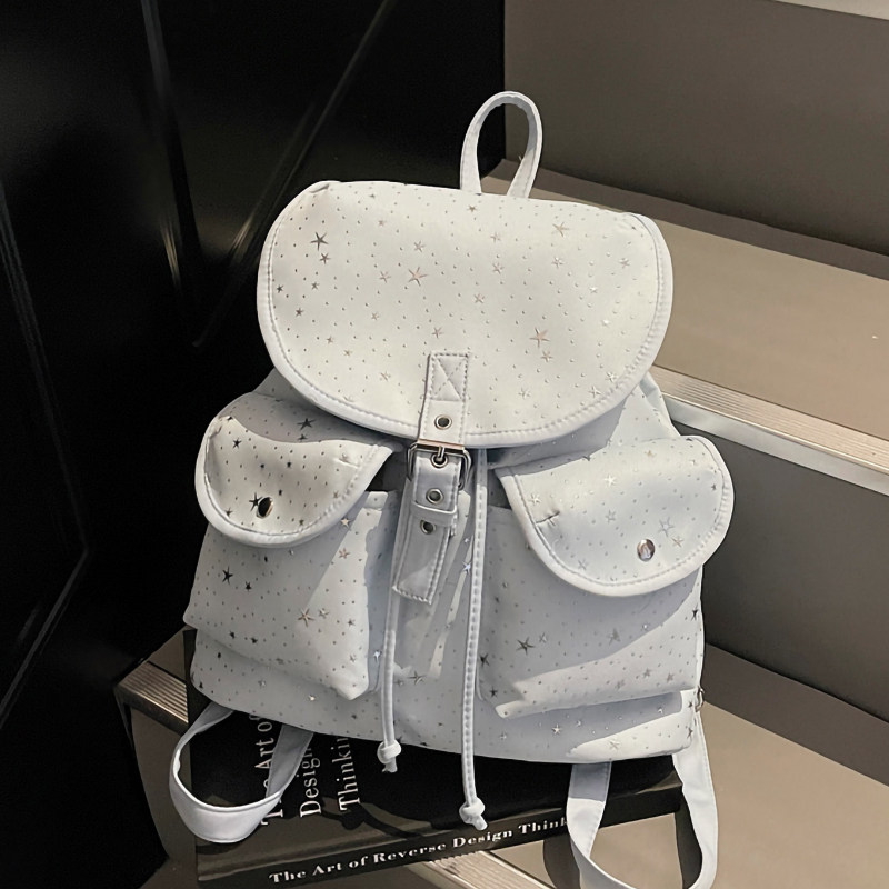 学院风上课帆布双肩包女式休闲多口袋书包大容量休闲学生通勤背包,箱包皮具/热销女包/男包,双肩背包,淘宝优惠券,粉丝福利购,淘宝优惠卷