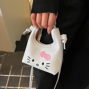 可爱斜挎包女包2026新款 洋气卡通迷你饺子包精致小巧口红包手拎包