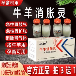 兽用消气灵牛羊消胀灵急性胃鼓气胀气胃扩张食欲不振反刍四胃动力