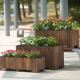 Garden Planter Wooden Pot Box Flower Yard Plant Decorative
