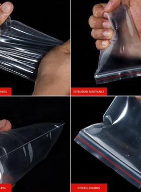 100Pcs Small ZipLock Plastic Bags Transparent Bag Reclosable