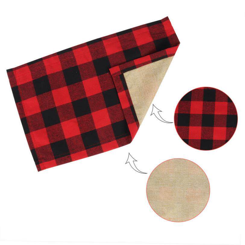 Christmas Decorations Buffalo Plaid Placemat Red/Black