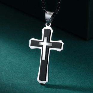 men women street New hop necklace hip necklace男女项链 cross