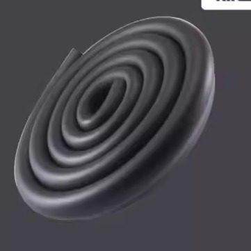 Baby table bubble wrap angle of a U-shaped glass edging tabl