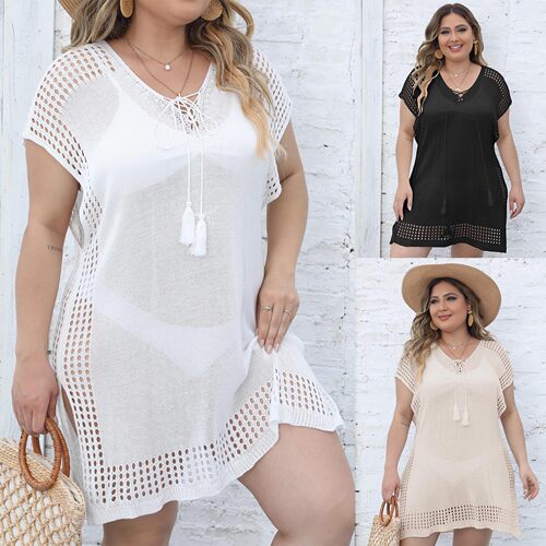 Large Size Women's Dress European And American Women's Deep